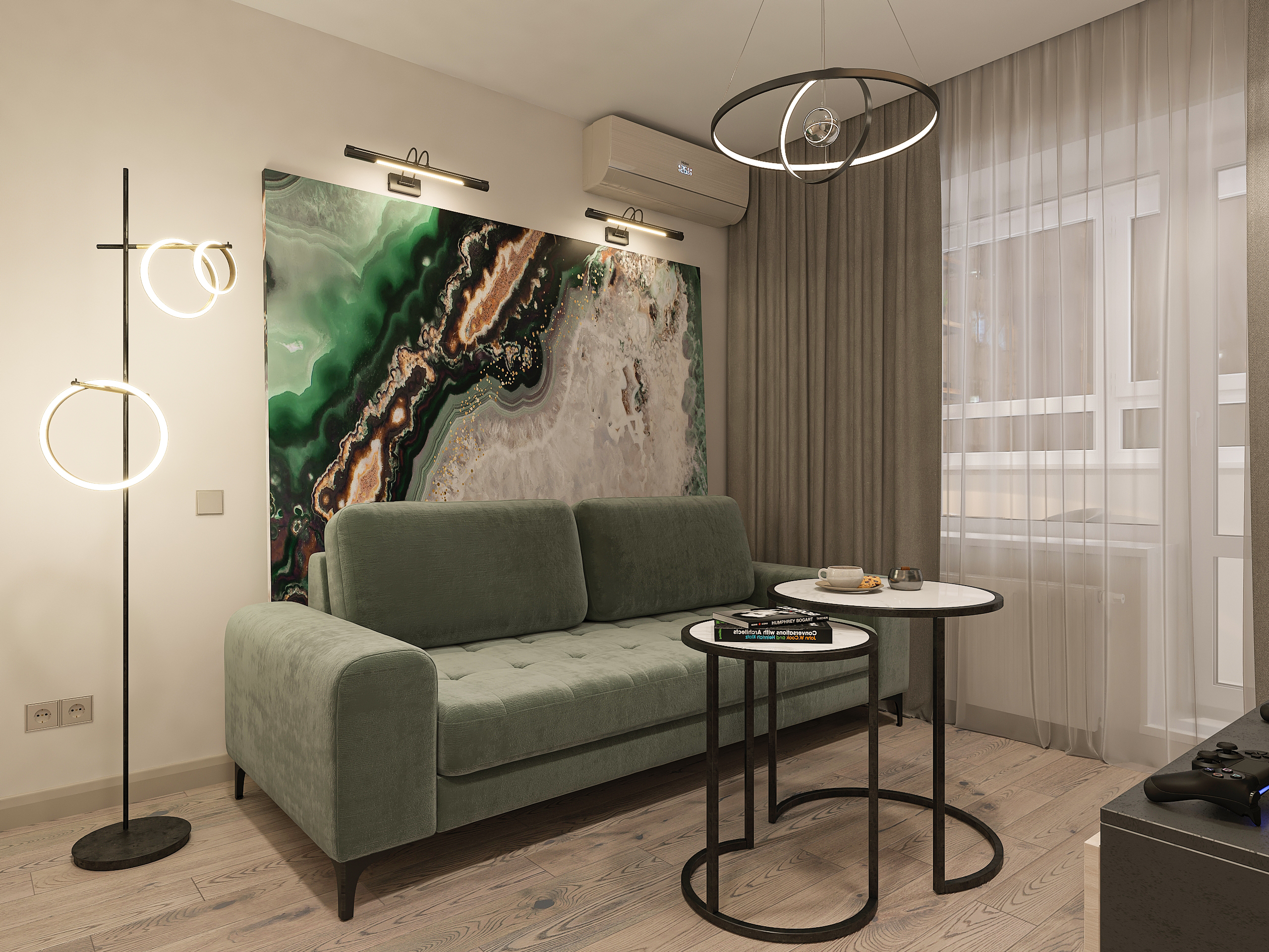 Дизайн-проект двухкомнатной квартиры в ЖК Две Реки в Самаре