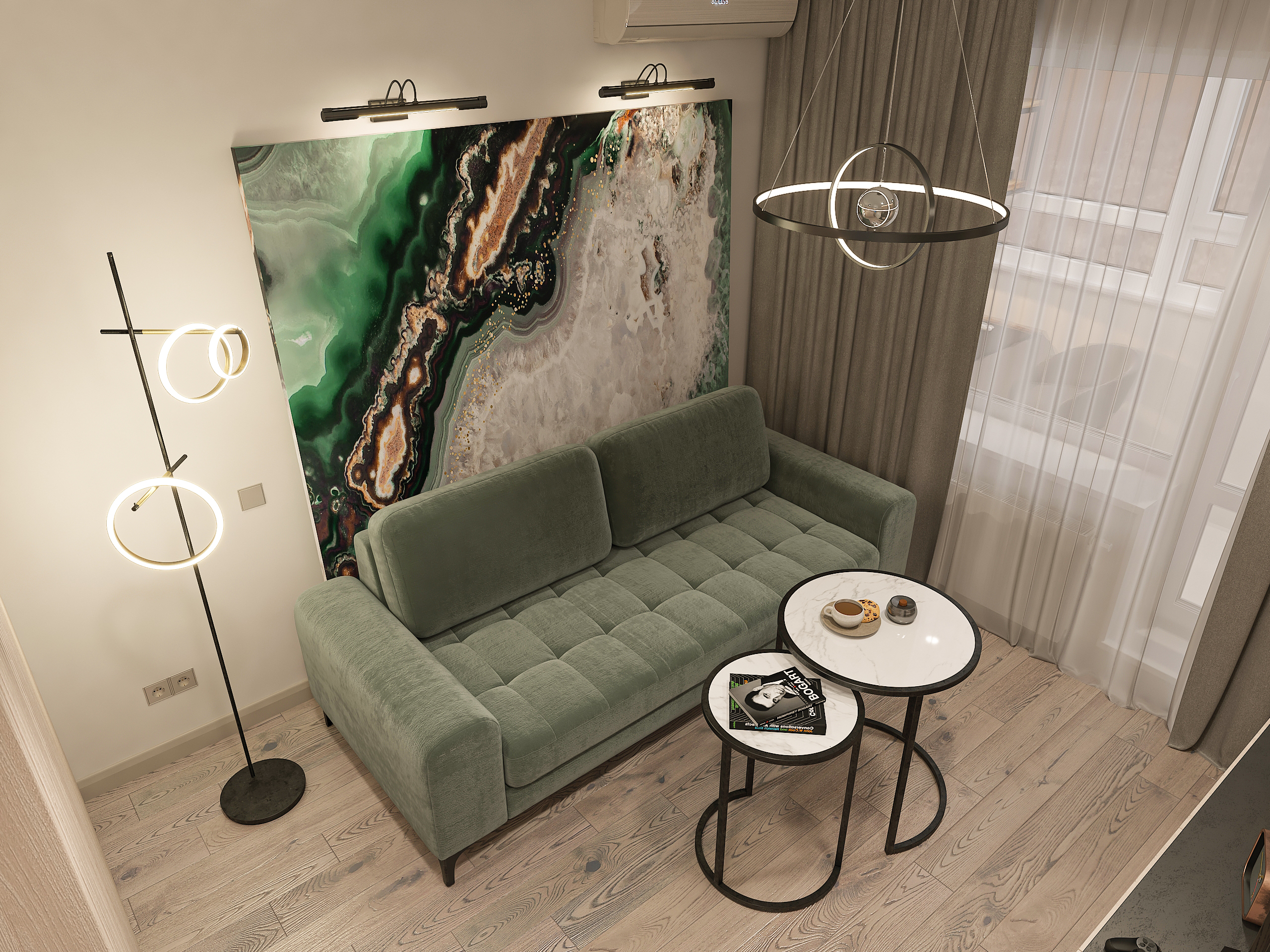 Дизайн-проект двухкомнатной квартиры в ЖК Две Реки в Самаре