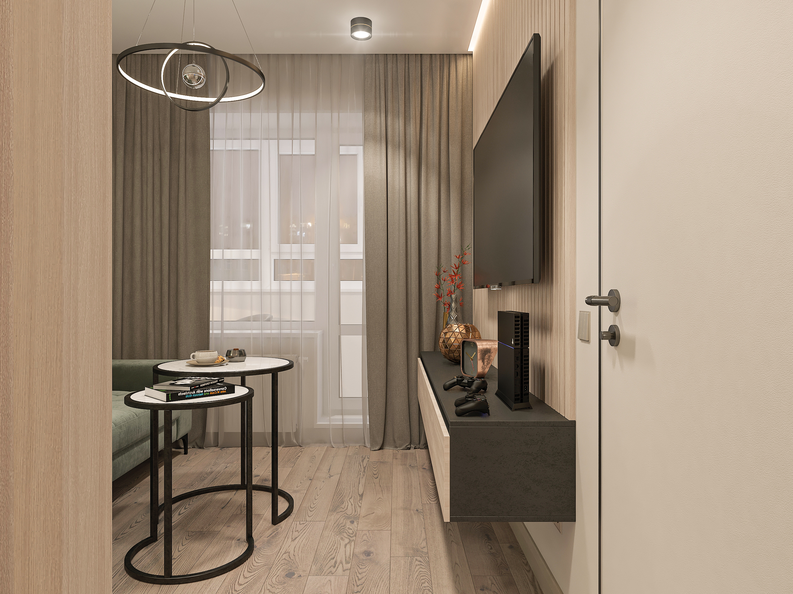 Дизайн-проект двухкомнатной квартиры в ЖК Две Реки в Самаре