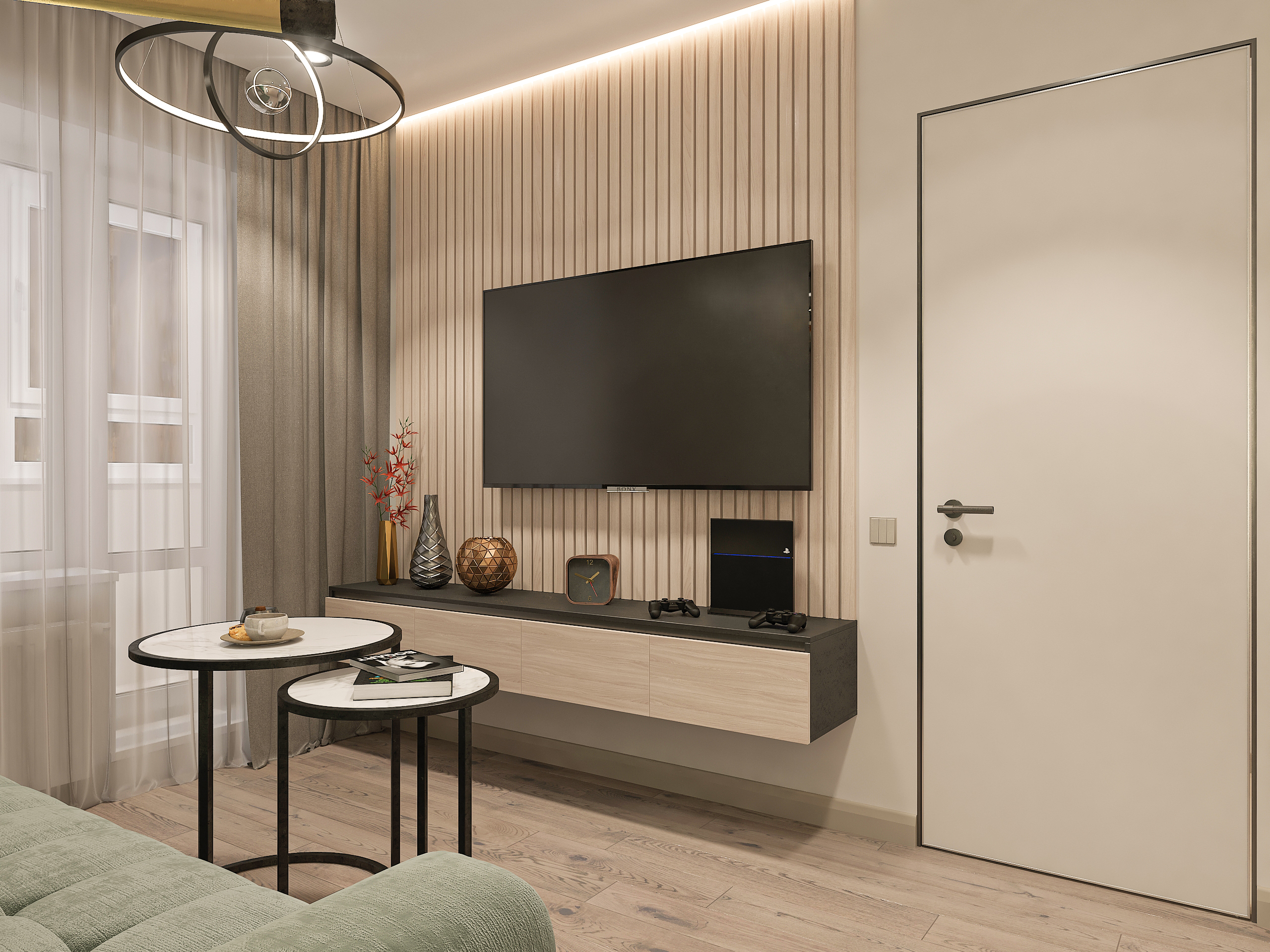 Дизайн-проект двухкомнатной квартиры в ЖК Две Реки в Самаре