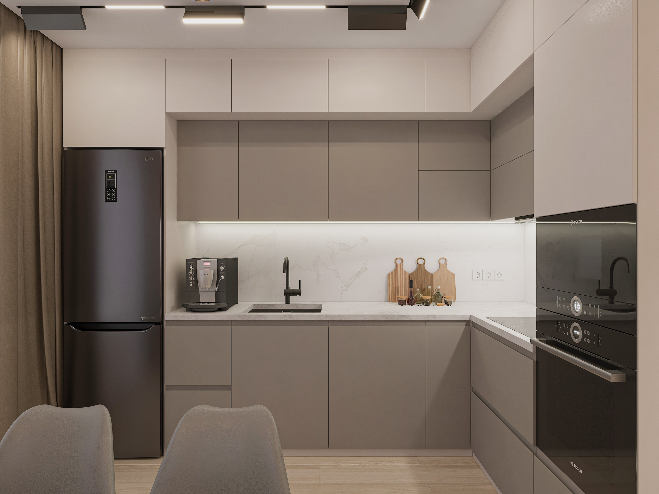 Дизайн-проект двухкомнатной квартиры в ЖК Две Реки в Самаре