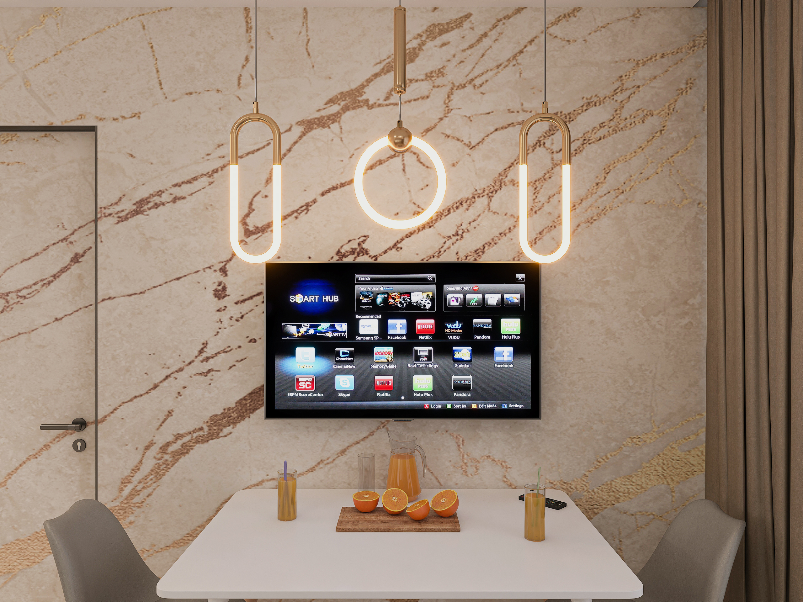 Дизайн-проект двухкомнатной квартиры в ЖК Две Реки в Самаре