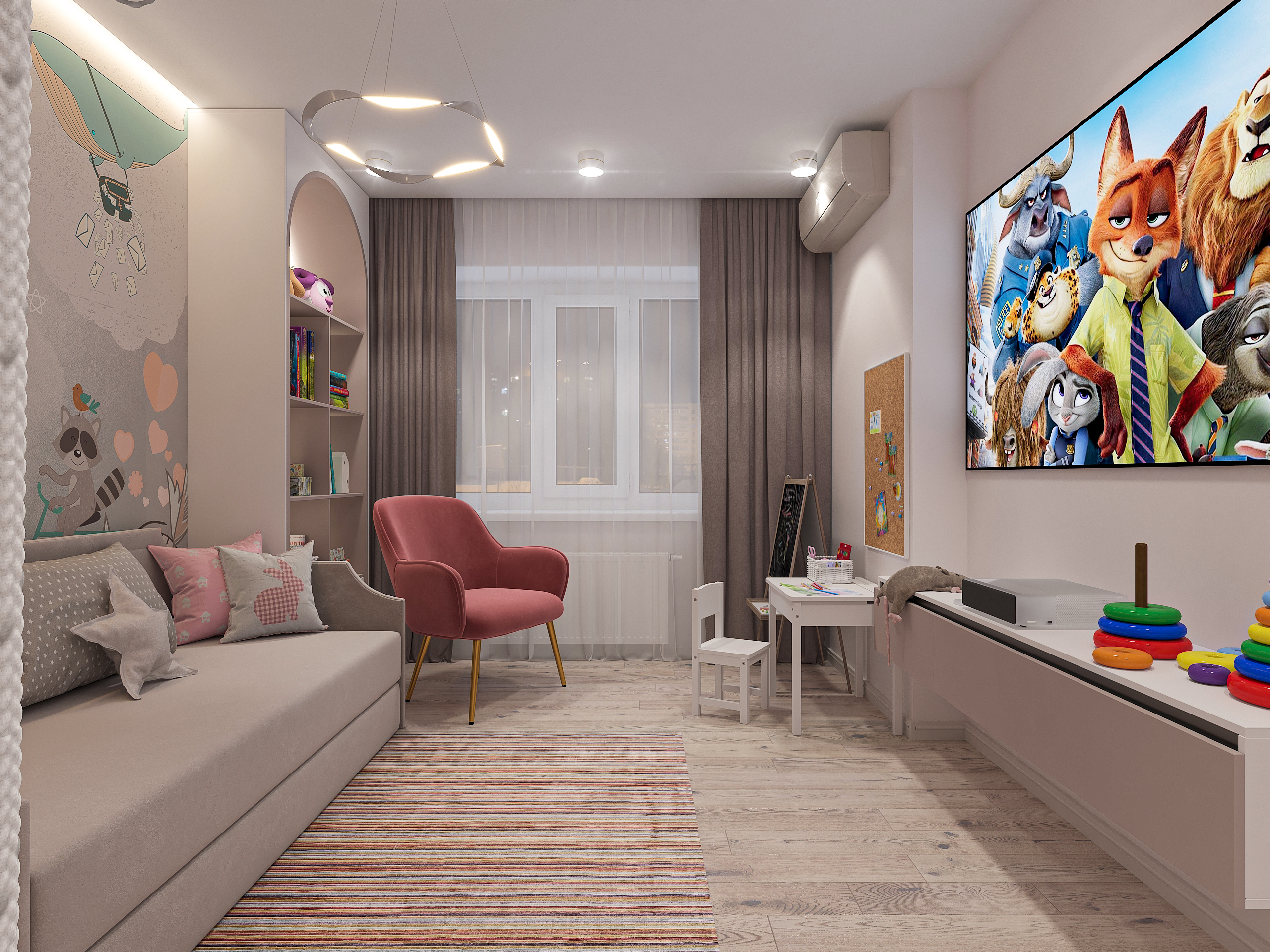 Дизайн-проект двухкомнатной квартиры в ЖК Две Реки в Самаре