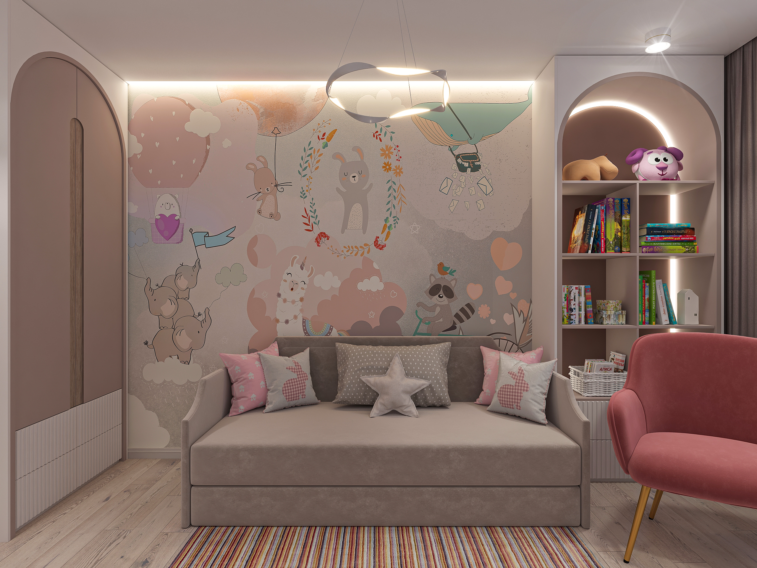 Дизайн-проект двухкомнатной квартиры в ЖК Две Реки в Самаре