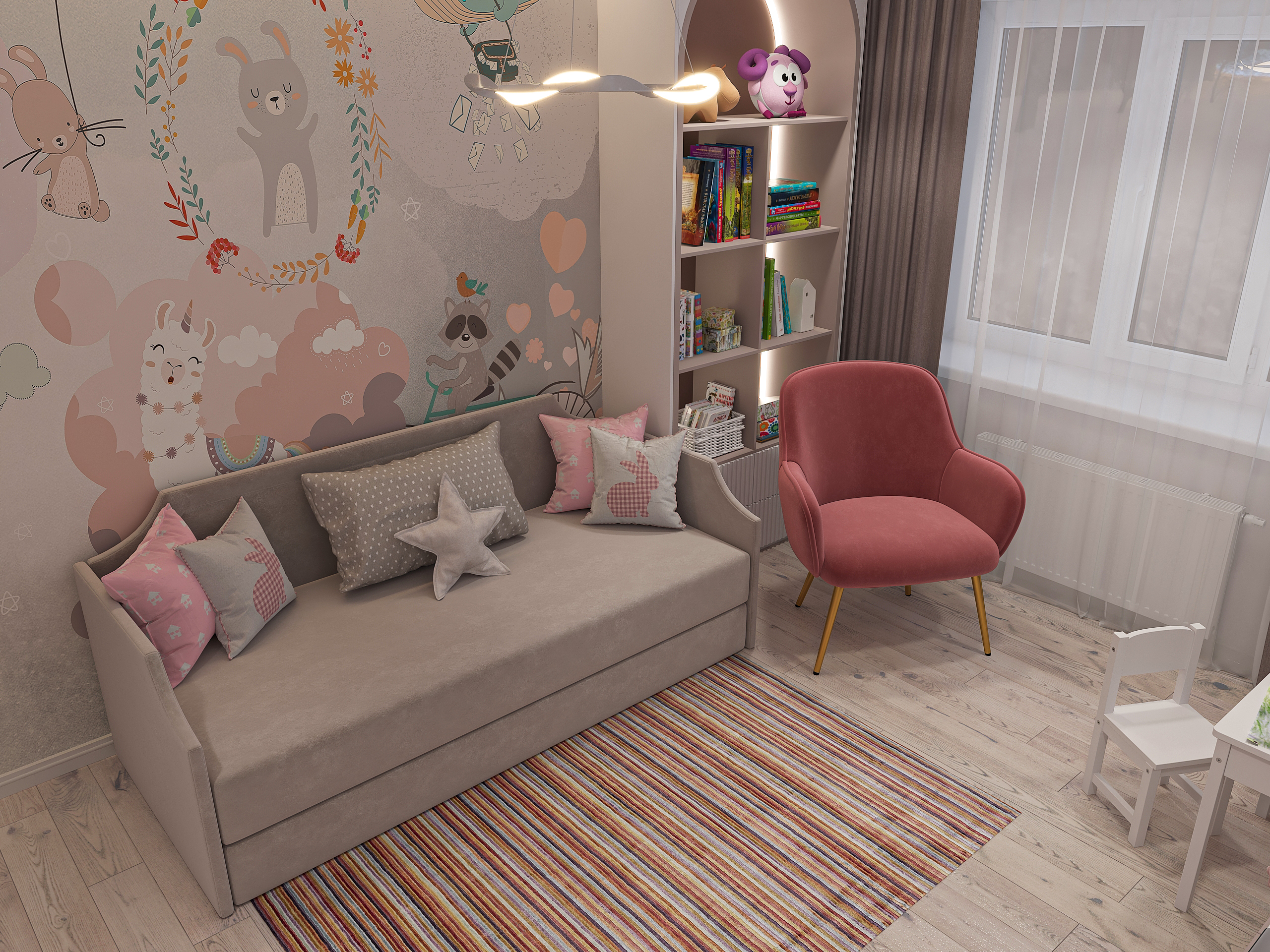 Дизайн-проект двухкомнатной квартиры в ЖК Две Реки в Самаре