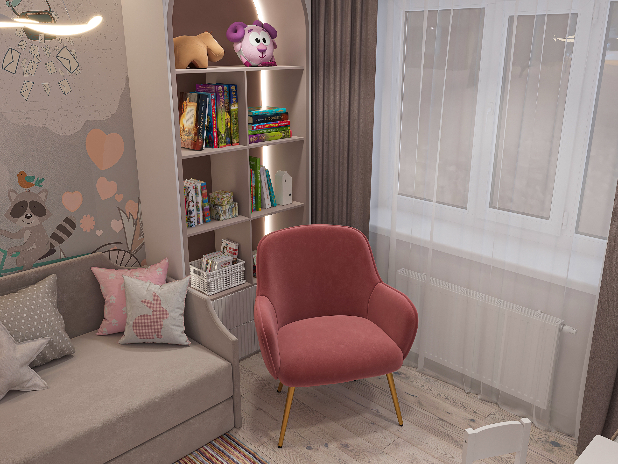 Дизайн-проект двухкомнатной квартиры в ЖК Две Реки в Самаре