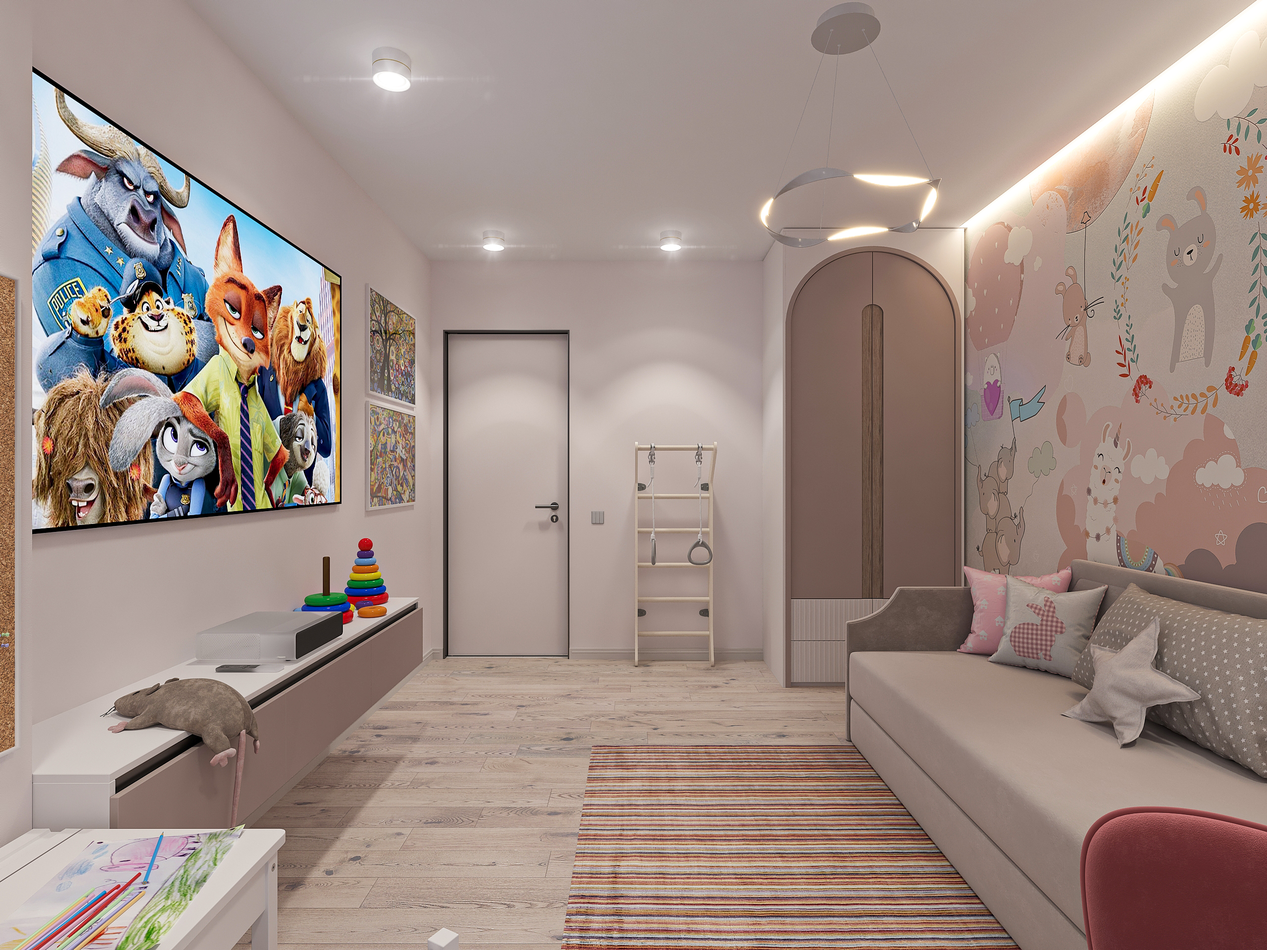 Дизайн-проект двухкомнатной квартиры в ЖК Две Реки в Самаре