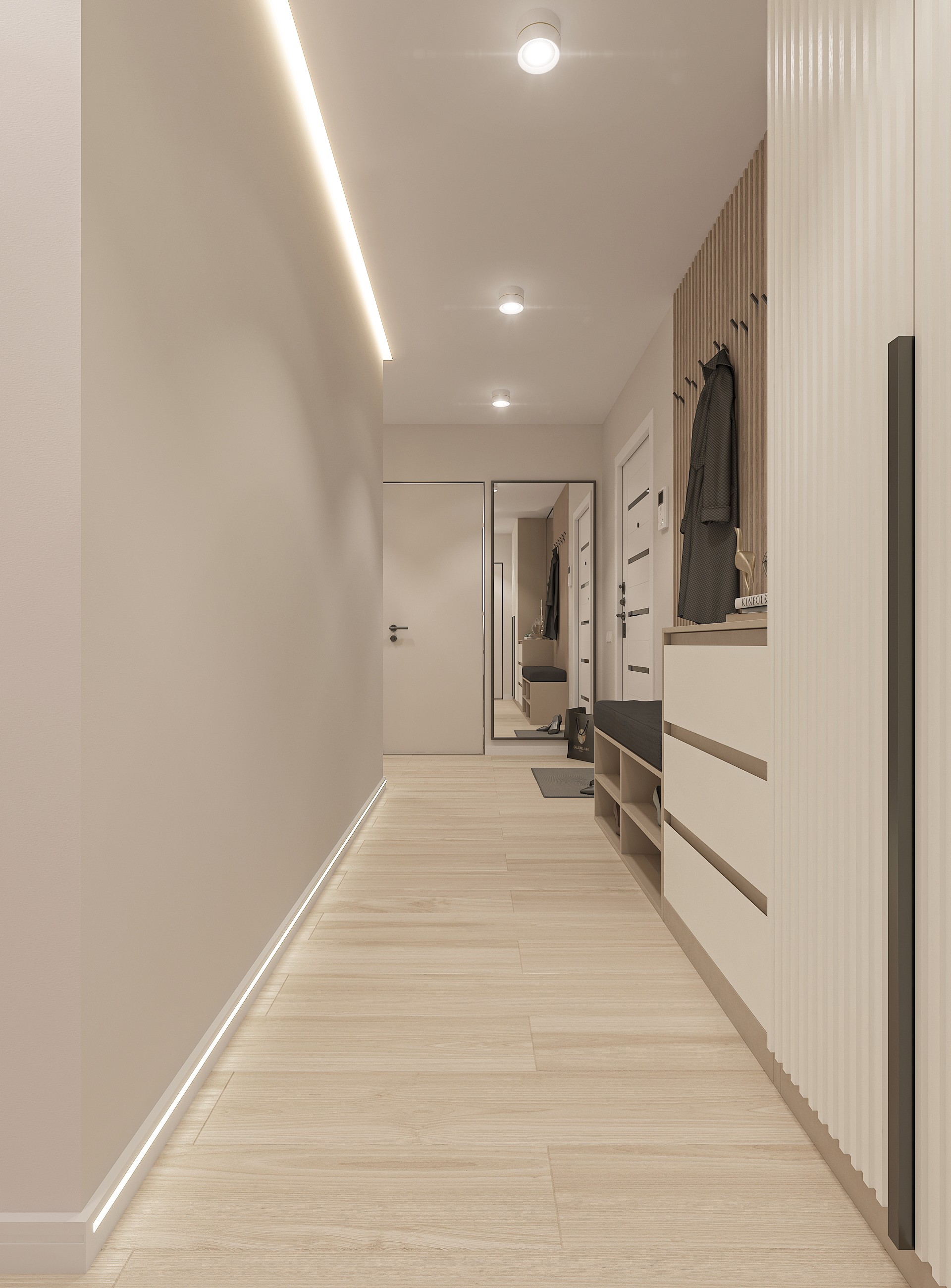 Дизайн-проект двухкомнатной квартиры в ЖК Две Реки в Самаре