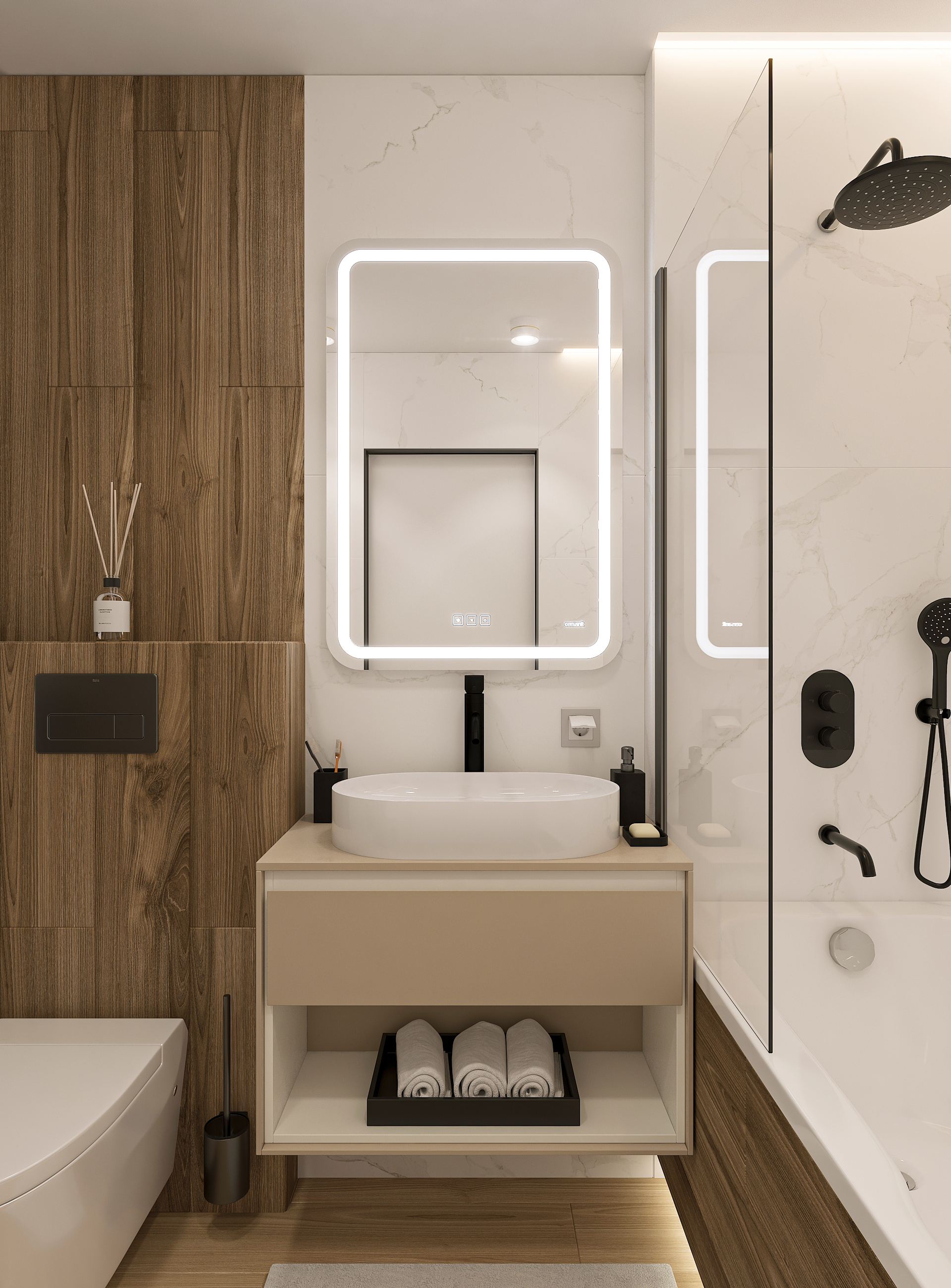 Дизайн-проект двухкомнатной квартиры в ЖК Две Реки в Самаре