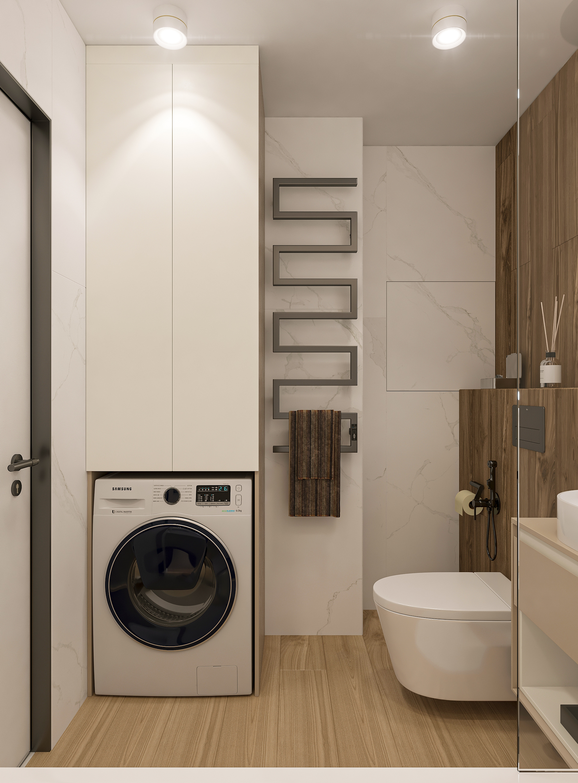 Дизайн-проект двухкомнатной квартиры в ЖК Две Реки в Самаре