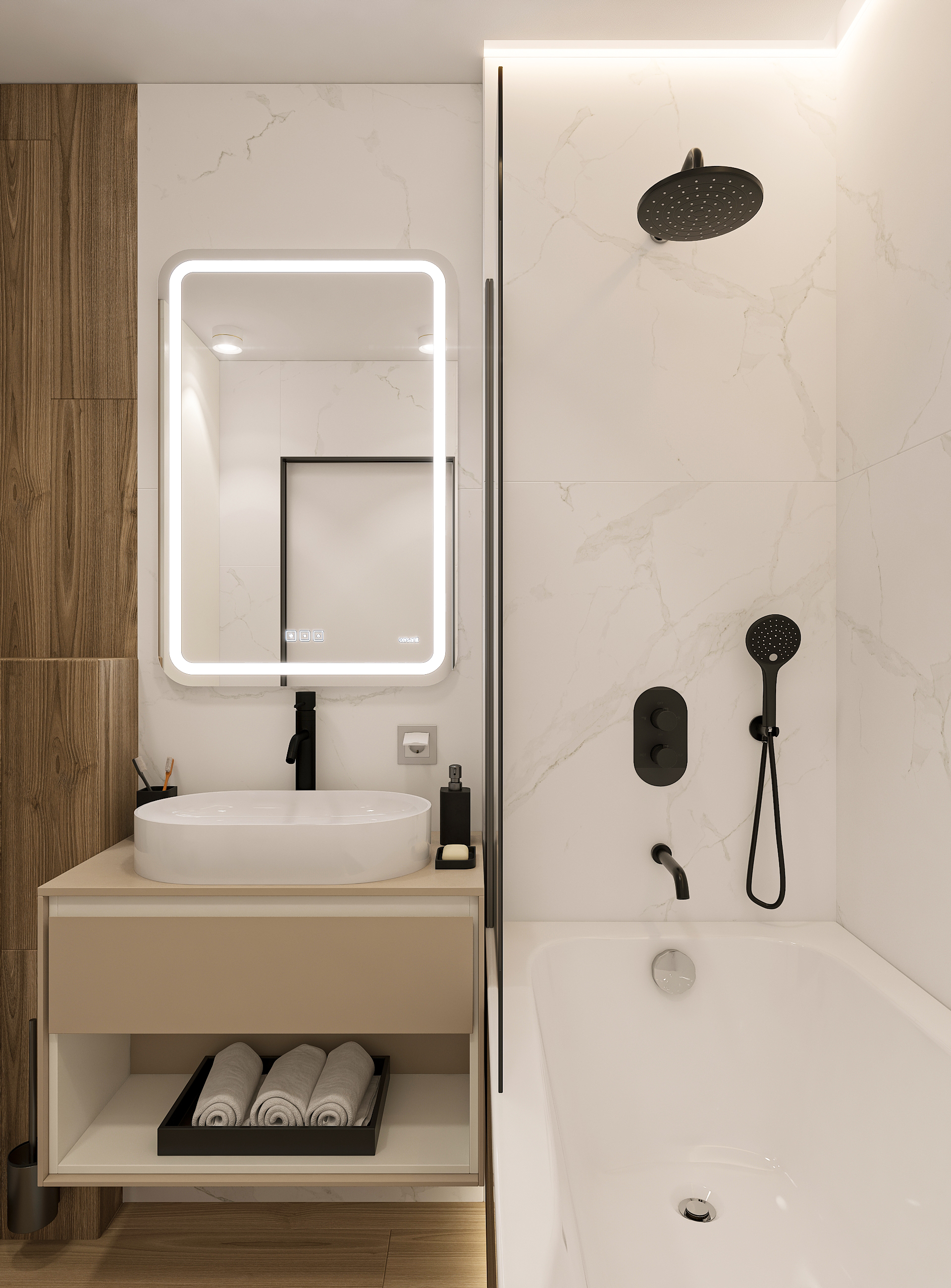 Дизайн-проект двухкомнатной квартиры в ЖК Две Реки в Самаре