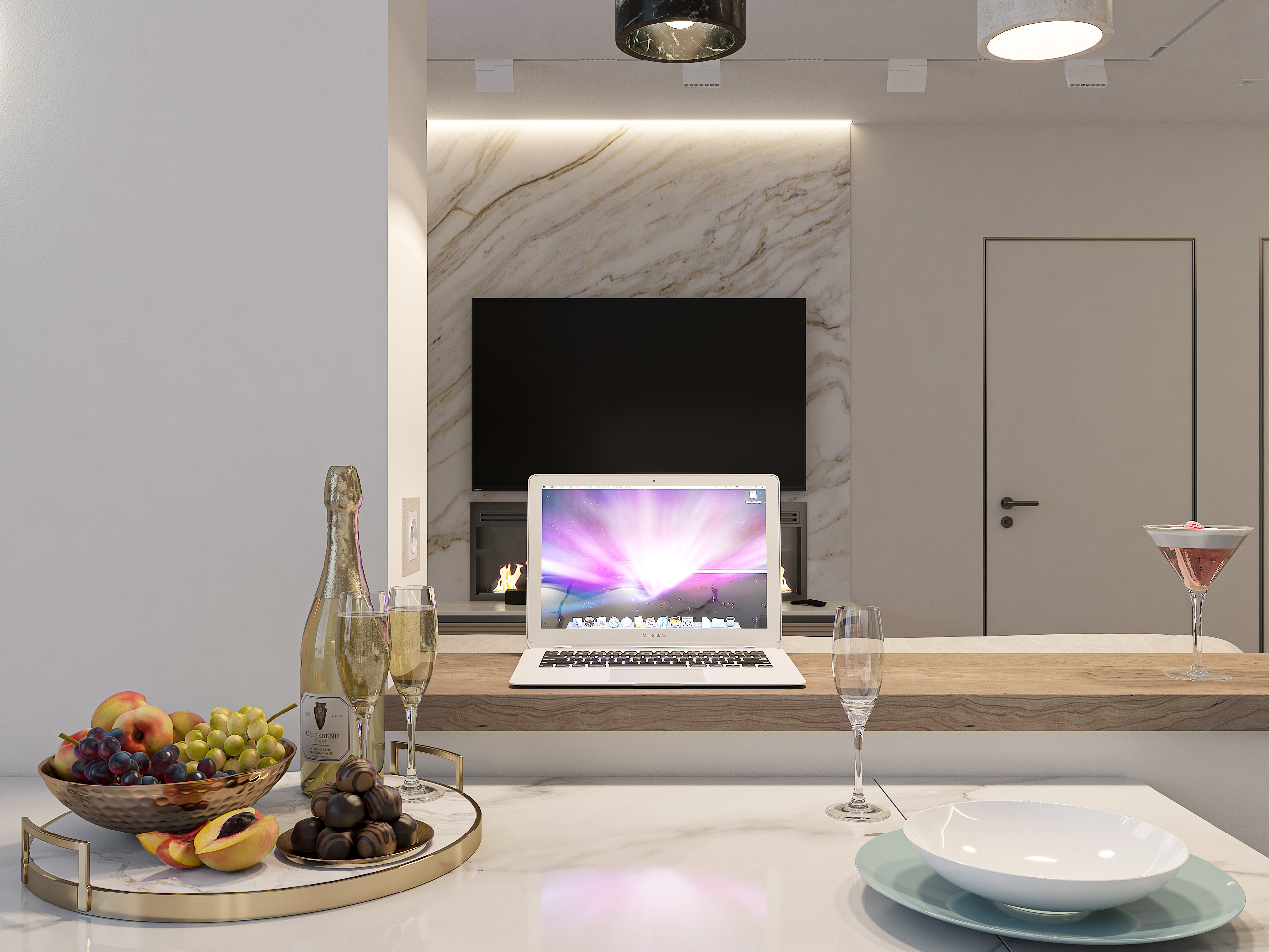 Дизайн-проект трёхкомнатной квартиры для молодой семьи в "ЖК АМГРАД" в Самаре