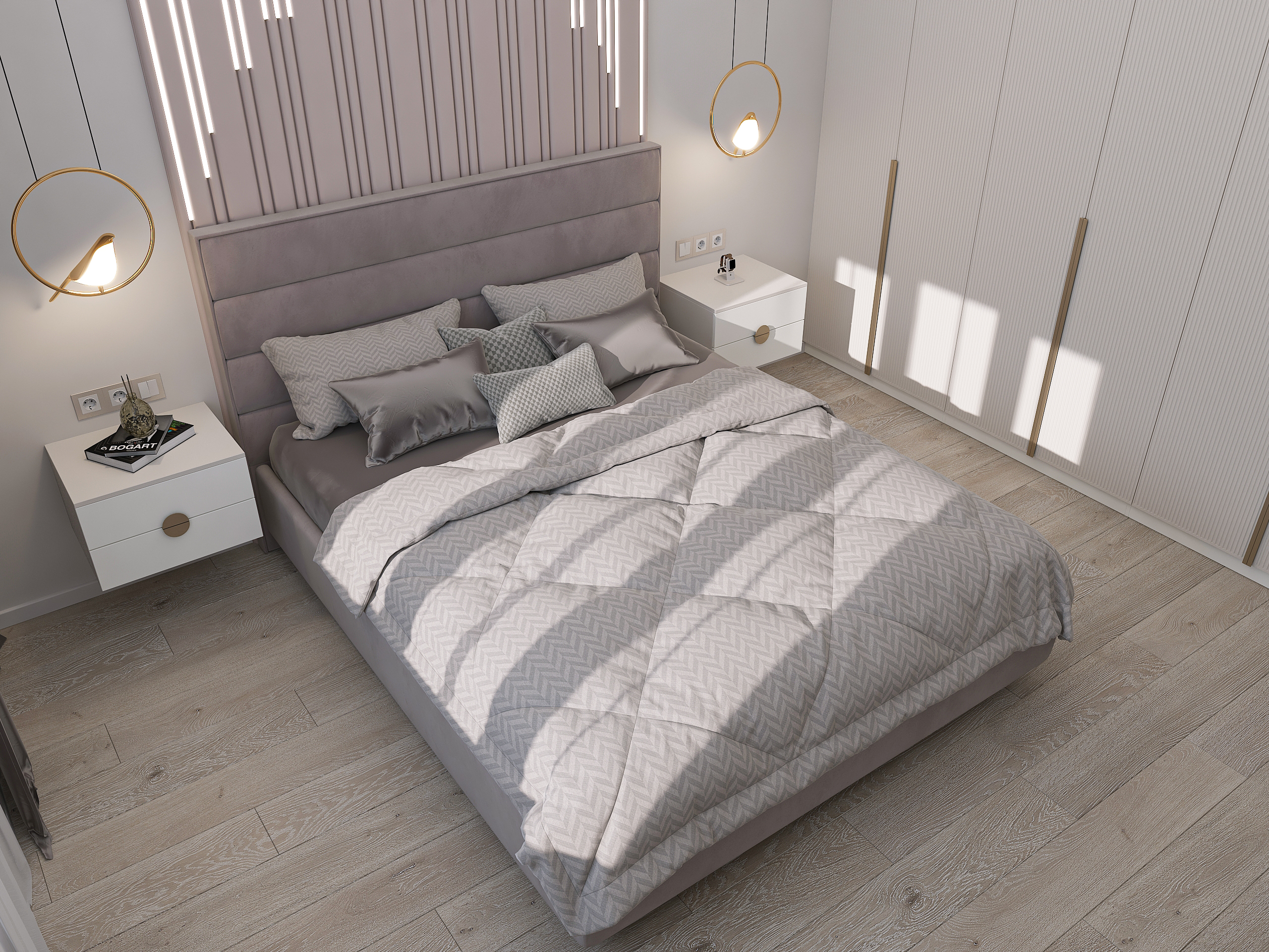 Дизайн-проект трёхкомнатной квартиры для молодой семьи в "ЖК АМГРАД" в Самаре