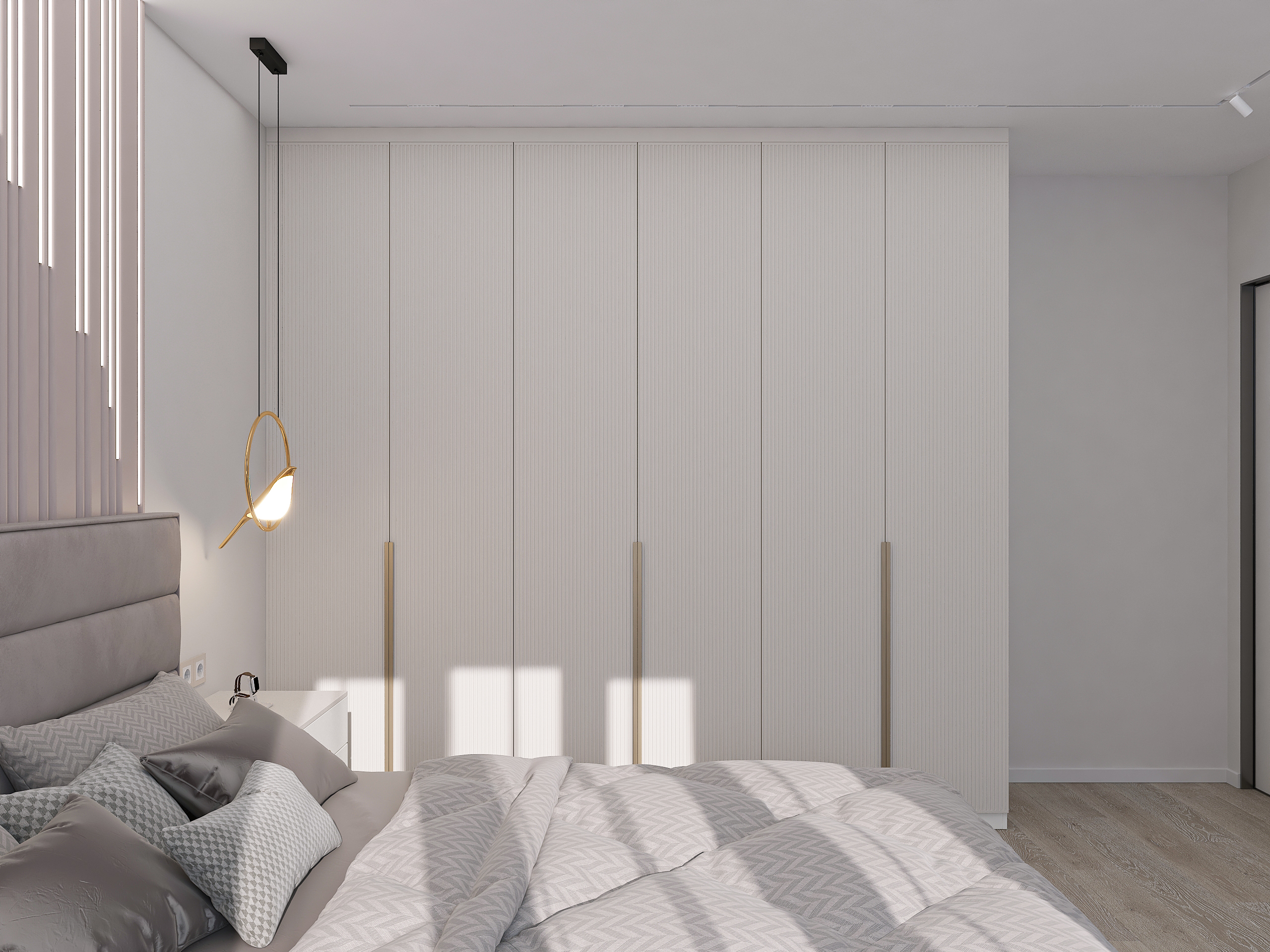 Дизайн-проект трёхкомнатной квартиры для молодой семьи в "ЖК АМГРАД" в Самаре