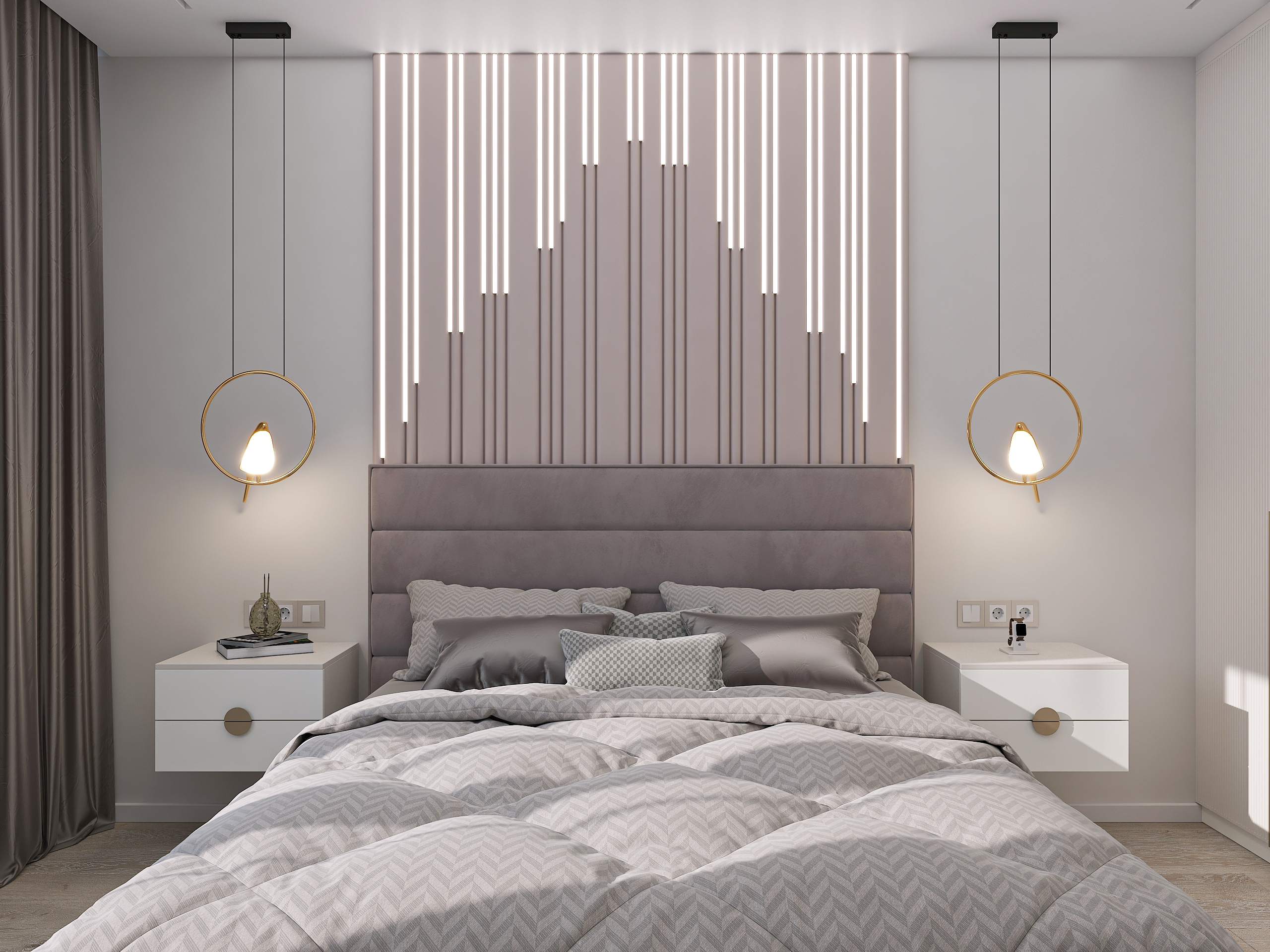 Дизайн-проект трёхкомнатной квартиры для молодой семьи в "ЖК АМГРАД" в Самаре