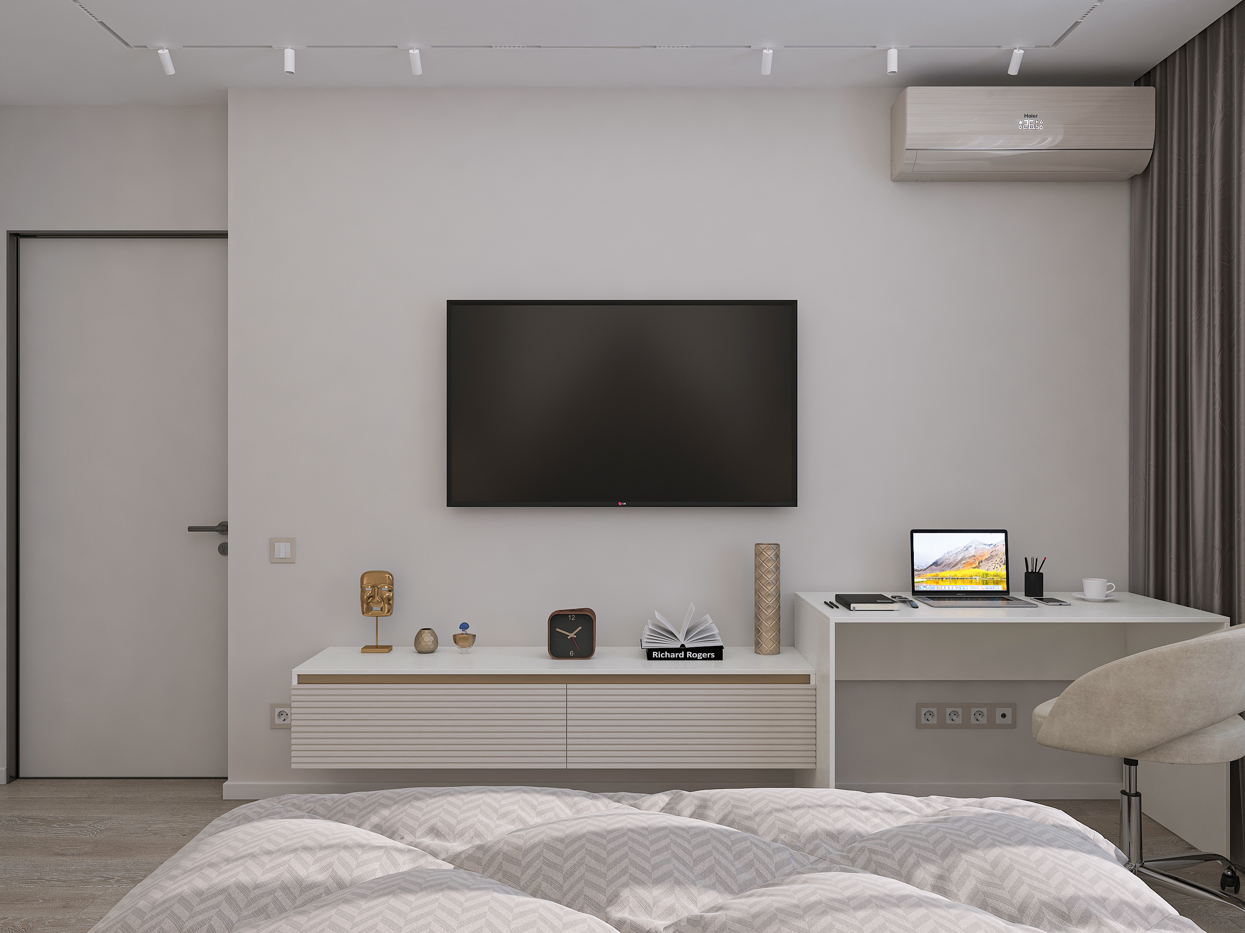 Дизайн-проект трёхкомнатной квартиры для молодой семьи в "ЖК АМГРАД" в Самаре