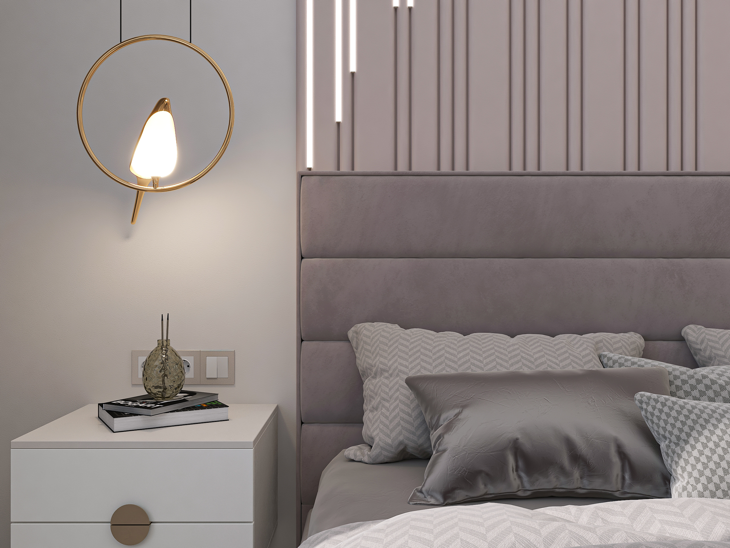 Дизайн-проект трёхкомнатной квартиры для молодой семьи в "ЖК АМГРАД" в Самаре