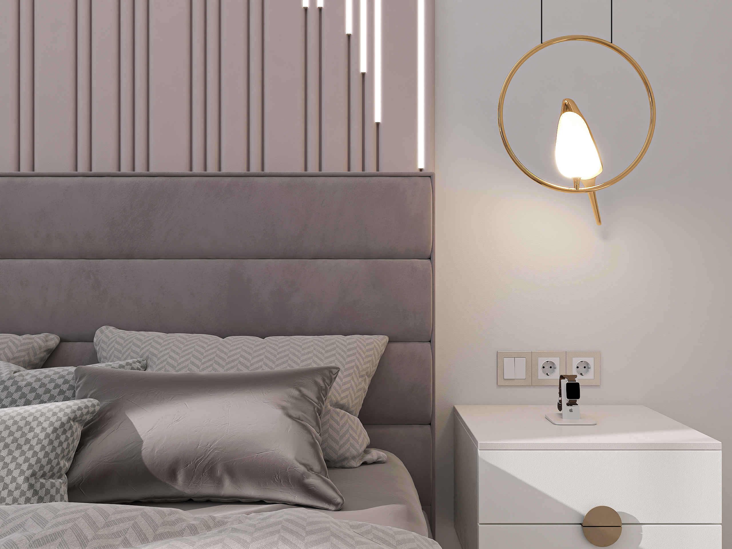 Дизайн-проект трёхкомнатной квартиры для молодой семьи в "ЖК АМГРАД" в Самаре