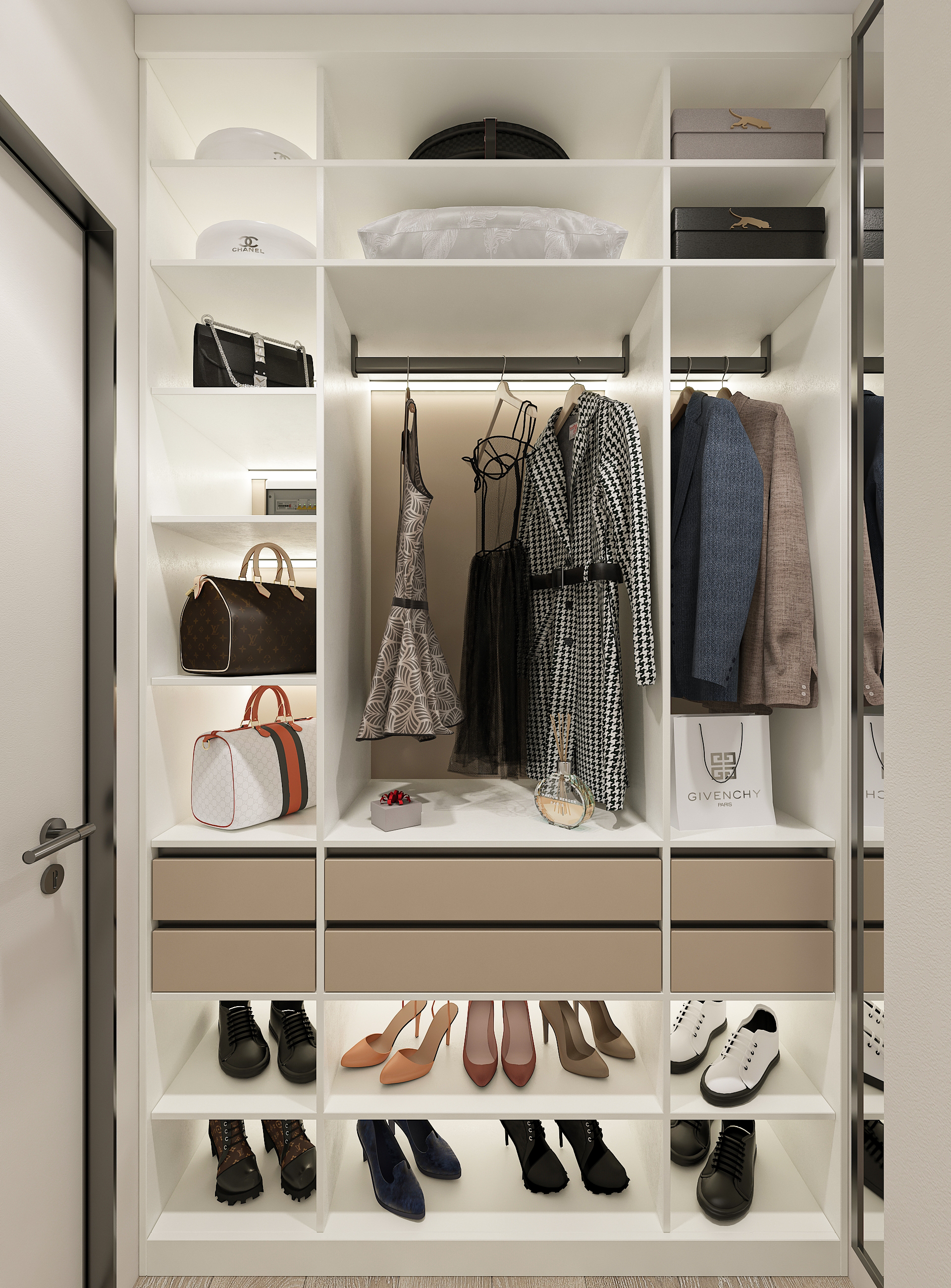 Дизайн-проект трёхкомнатной квартиры для молодой семьи в "ЖК АМГРАД" в Самаре