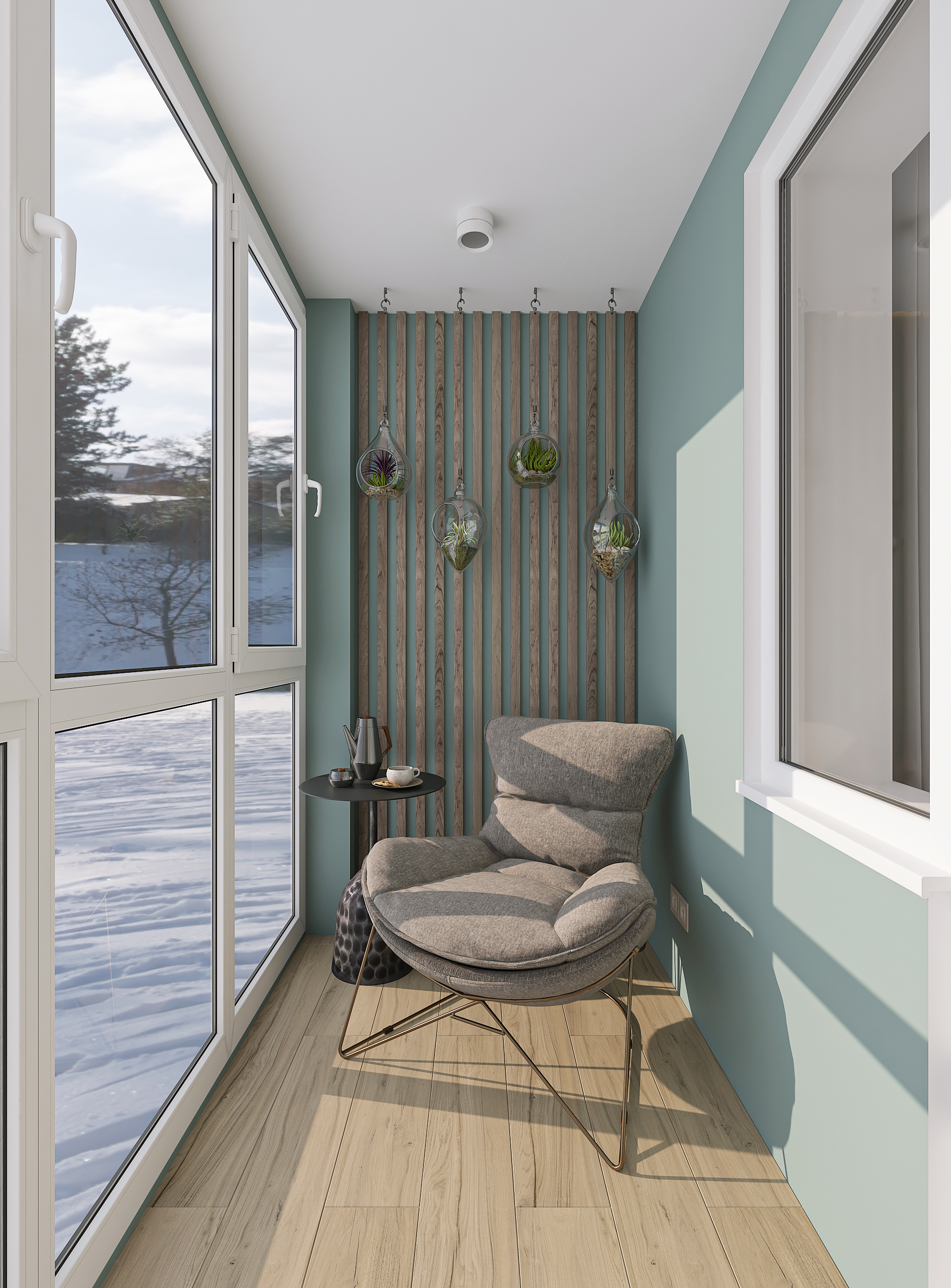 Дизайн-проект трёхкомнатной квартиры для молодой семьи в "ЖК АМГРАД" в Самаре