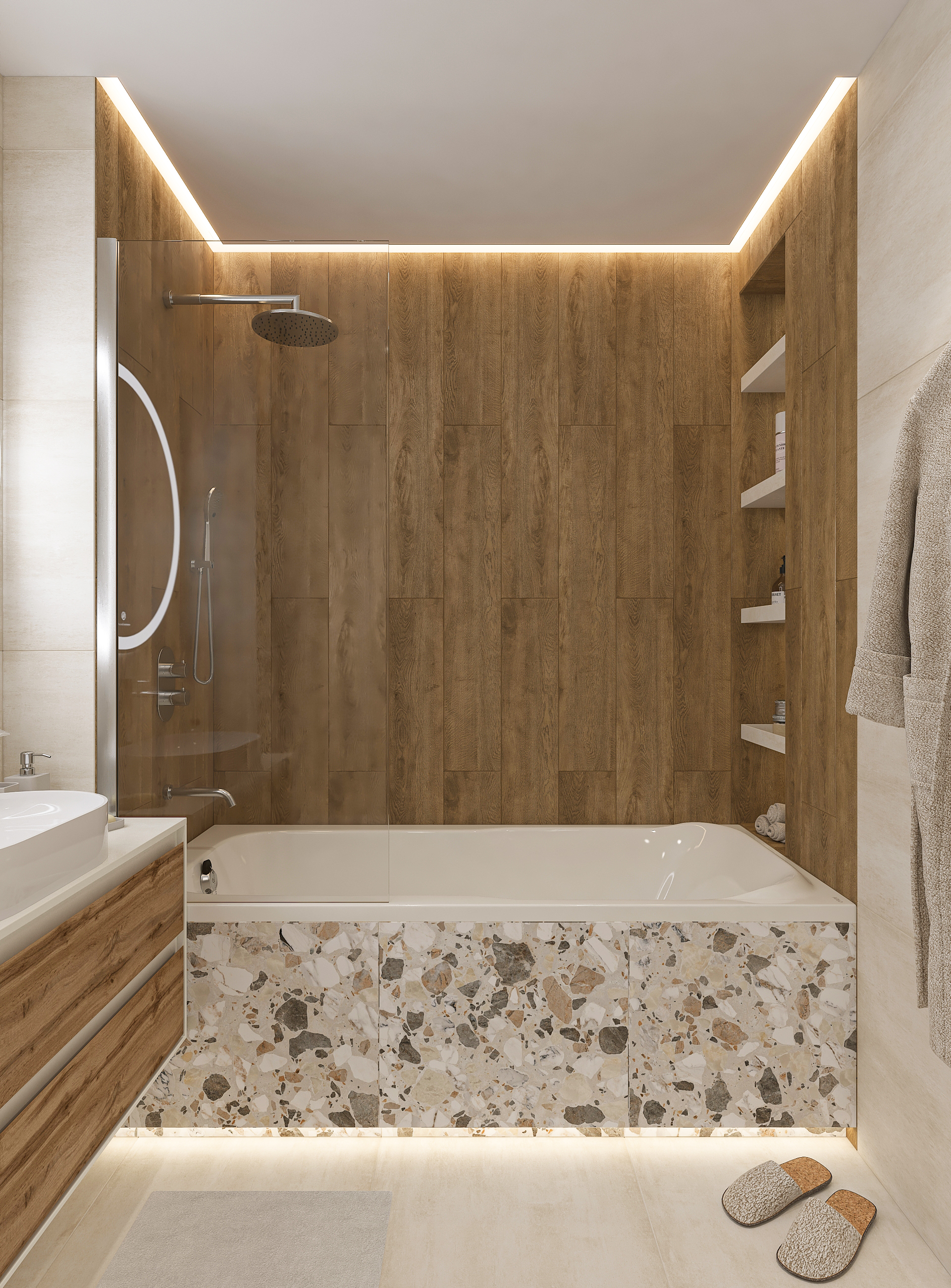 Дизайн-проект трёхкомнатной квартиры для молодой семьи в "ЖК АМГРАД" в Самаре