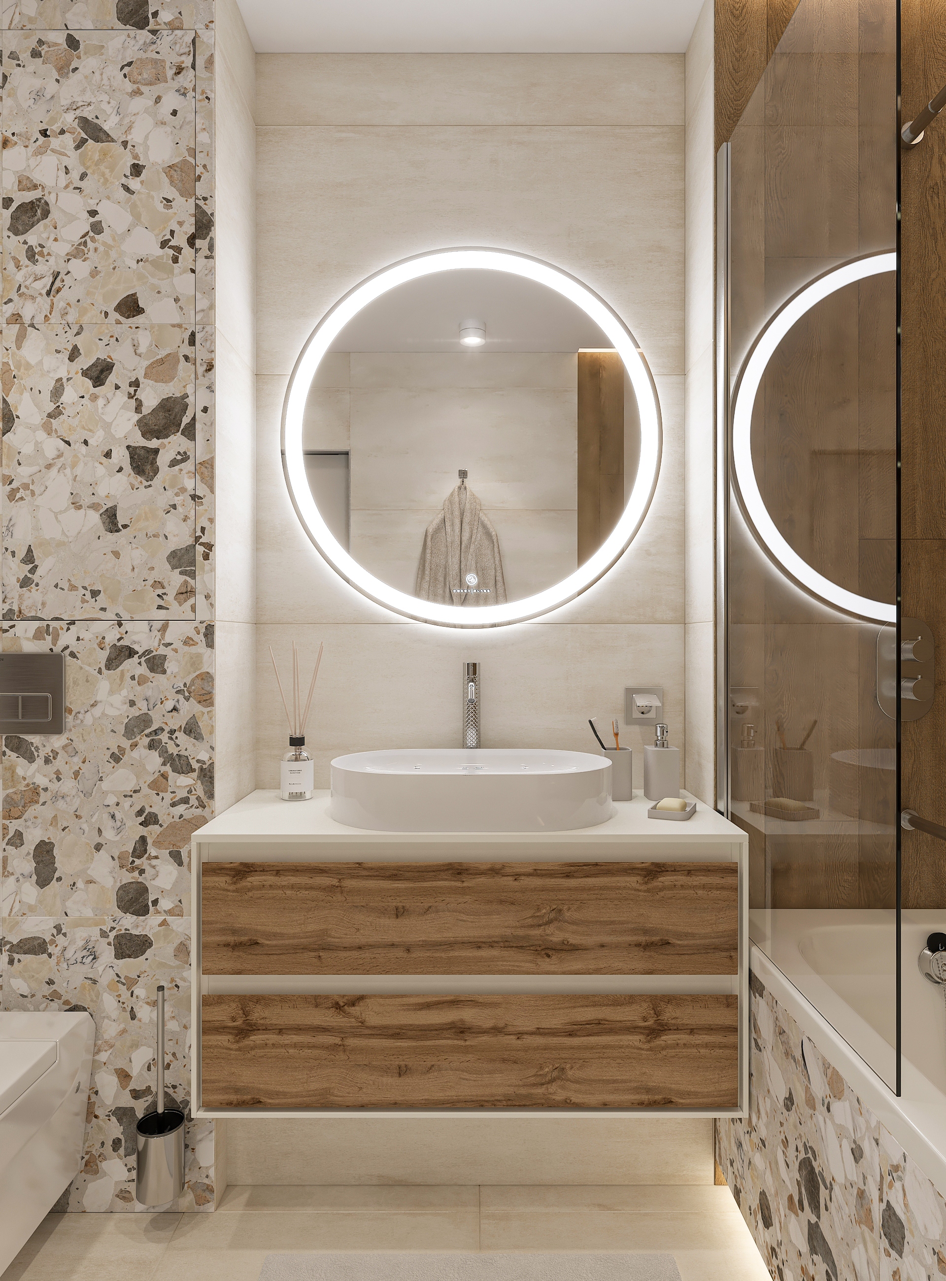 Дизайн-проект трёхкомнатной квартиры для молодой семьи в "ЖК АМГРАД" в Самаре